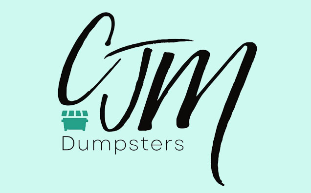 CJM Dumpsters logo.